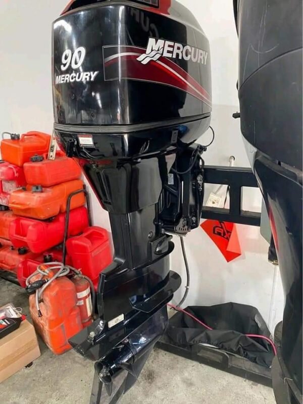 Mercury 90HP 2-Stroke Used Outboard Motor – Freshwater – 860 Hours – Long Shaft