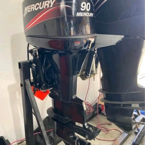 Mercury 90HP 2-Stroke Used Outboard Motor – Freshwater – 860 Hours – Long Shaft