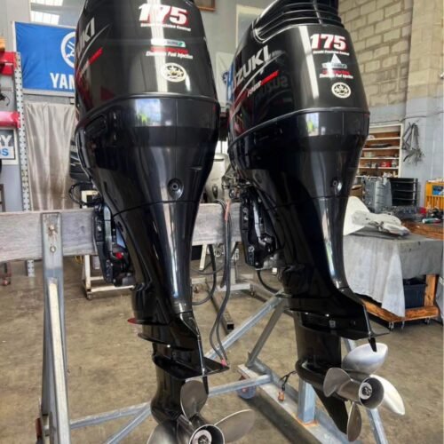 Twin Pair Suzuki DF175 175HP 4-Stroke Used Outboard Motors – 2018 – 116 Hours