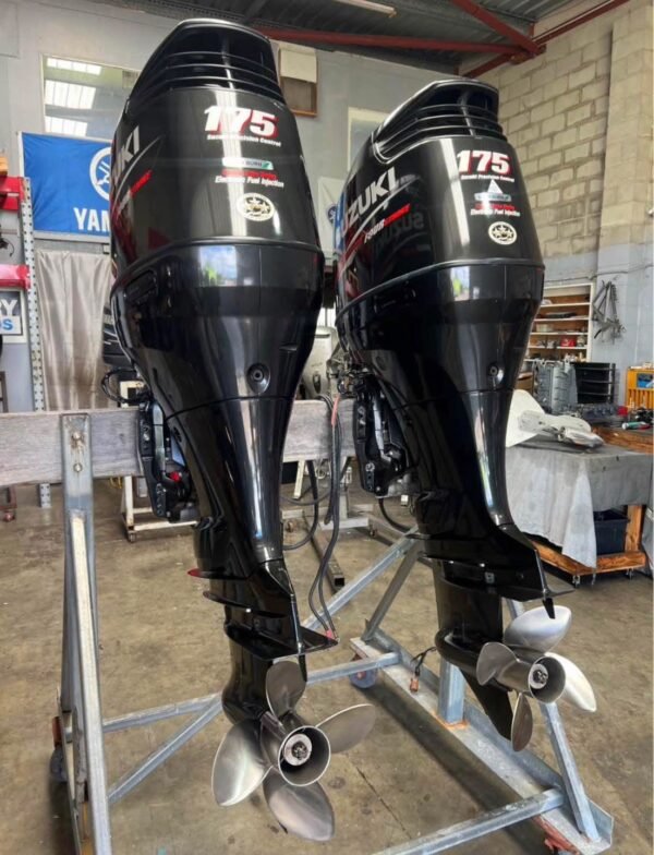 Twin Pair Suzuki DF175 175HP 4-Stroke Used Outboard Motors – 2018 – 116 Hours